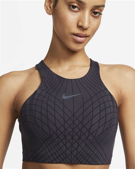 nike swoosh sport-bh mit mittlerem halt für damen